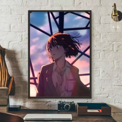 Anime Blue Box Chinatsu Kano Retro Wall Art