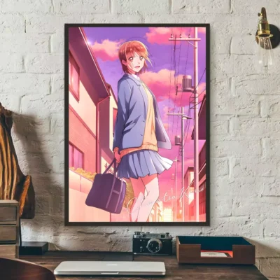 Anime Blue Box  Chinatsu Kano Retro Wall Art
