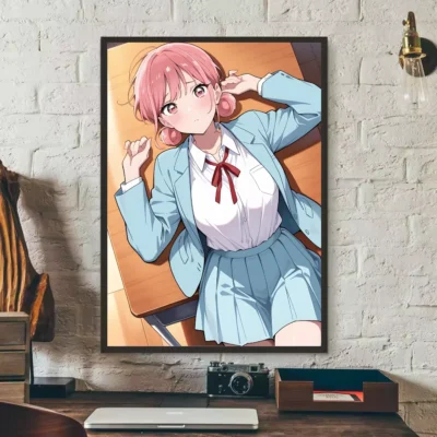 Anime Blue Box Hina Chono Unique Wall Art