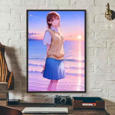 Blue Box Chinatsu Kano Retro Wall Art