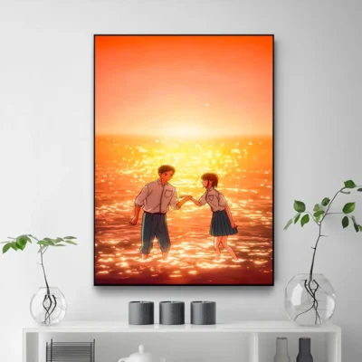 Blue Box Taiki Inomata and Chinatsu Kano Wall Art