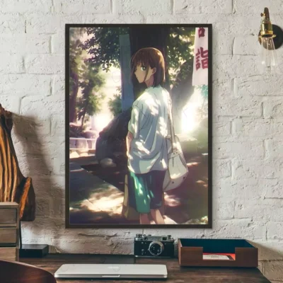 Ao no Hako Blue Box Retro Wall Art