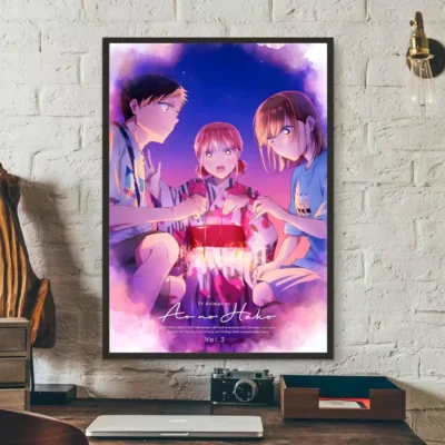 Anime Blue Box Characters Wall Art