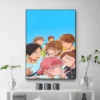 Japanese Anime Blue Box Cute  Wall Art