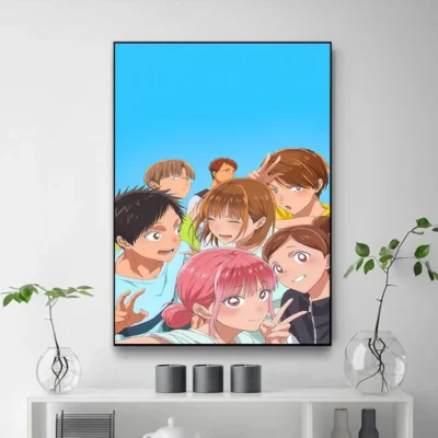 Japanese Anime Blue Box Cute  Wall Art