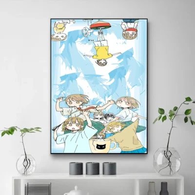 Japanese Anime Blue Box Wall Art