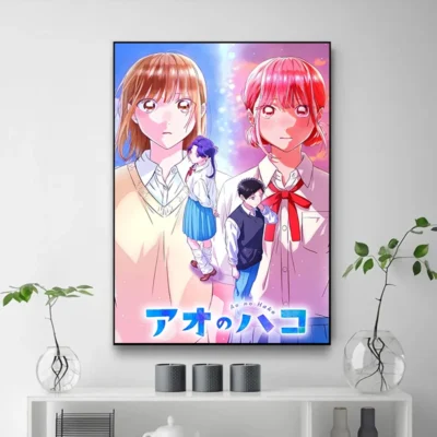 Japanese Anime Blue Box Chinatsu Kano and Hina Chono Wall Art
