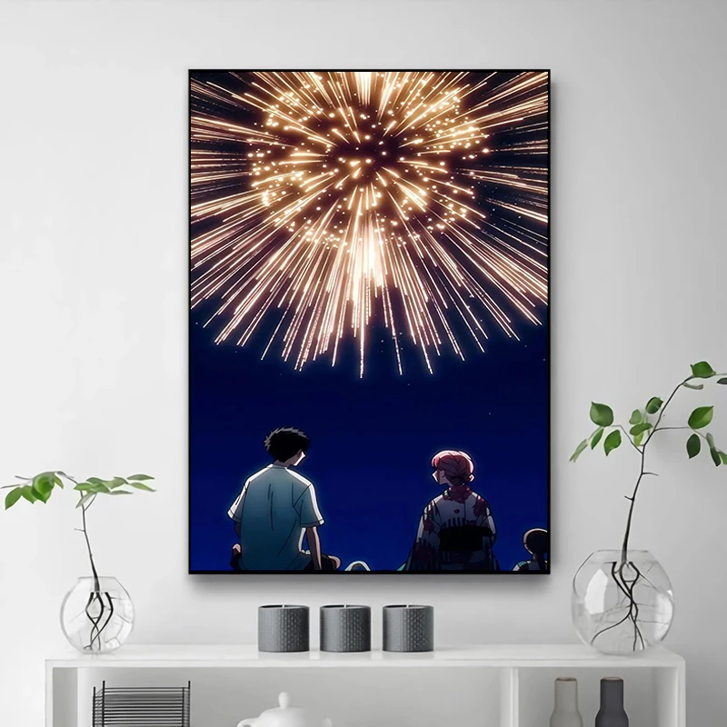 Japanese Anime Blue Box Retro Wall Art