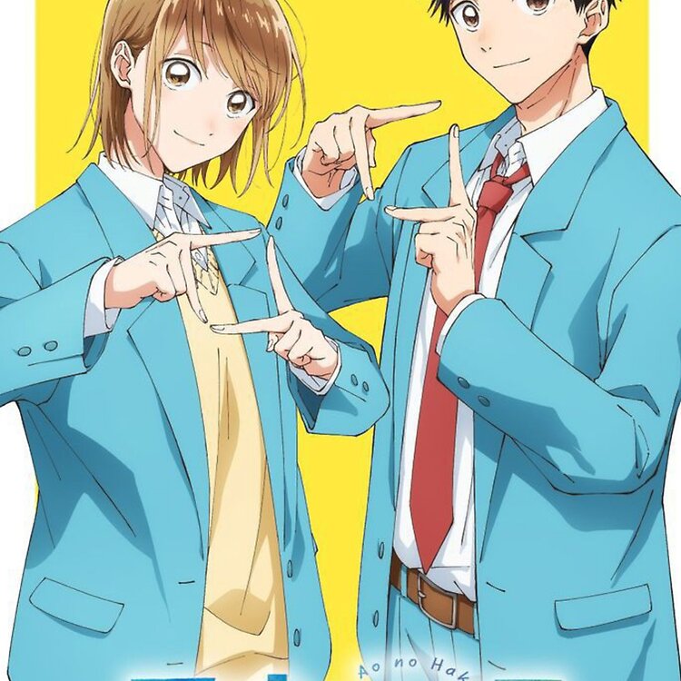 Blue Box Chinatsu Kano and Taiki Inomata Cute Tote Bag - Image 2