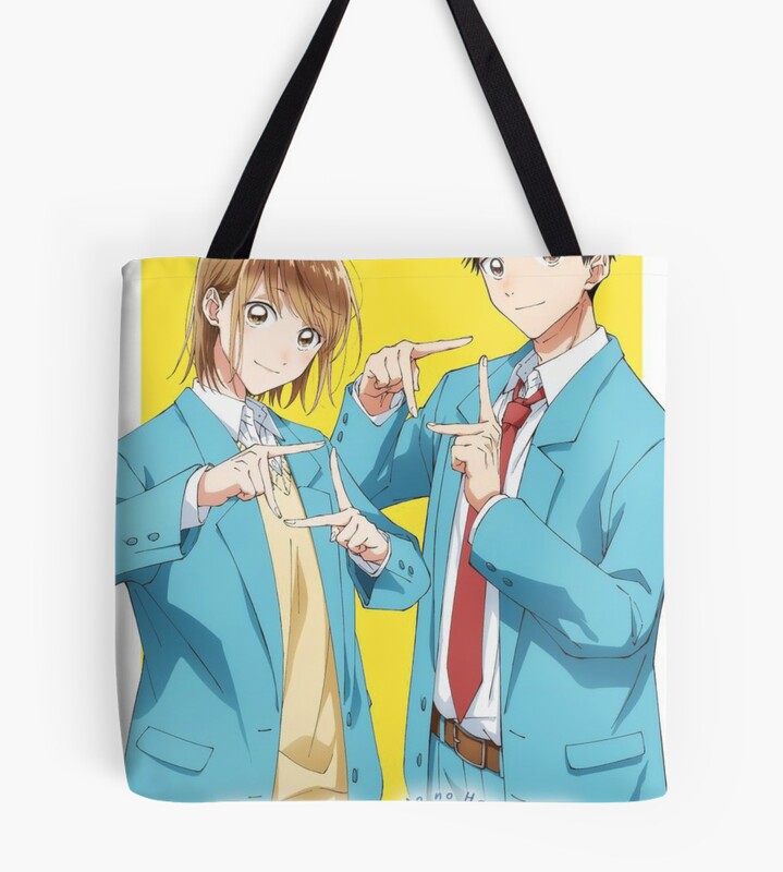 Blue Box Chinatsu Kano and Taiki Inomata Cute Tote Bag
