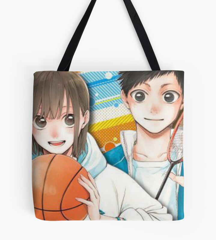 Anime Blue Box Chinatsu Kano and Taiki Inomata Tote Bag