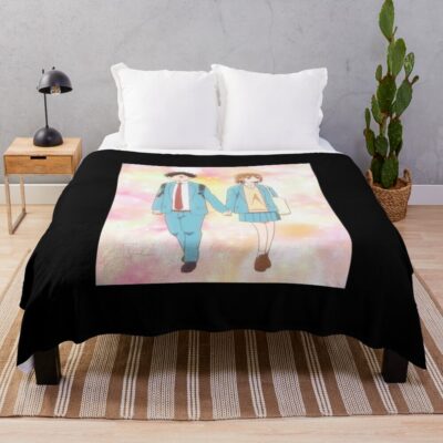 Best Selling Blue Box Throw Blanket