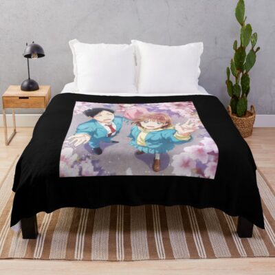 New design  Blue Box Throw Blanket