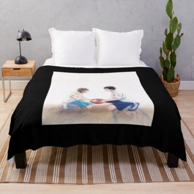 Blue Box Unique Throw Blanket