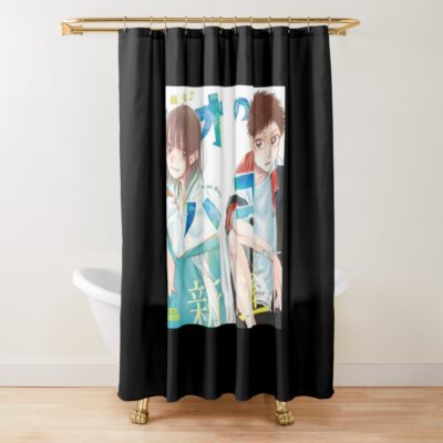 Blue Box Shower Curtain