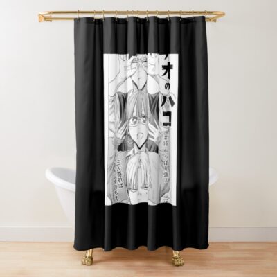 Anime Blue Box Shower Curtain