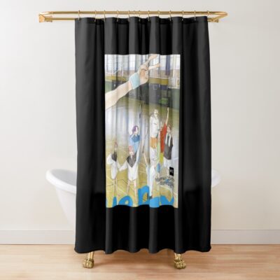 Ao No Hako Blue Box Characters Shower Curtain