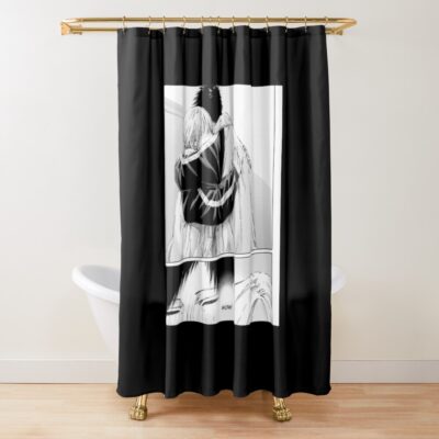 Ao No Hako Blue Box Shower Vintage  Curtain