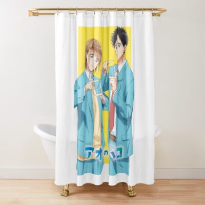 Blue Box Anime Shower Curtain