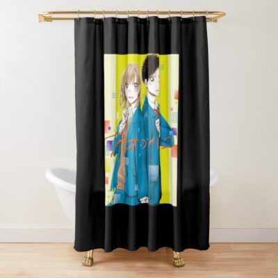Anime Blue Box Taiki Inomata and Chinatsu Kano Shower Curtain