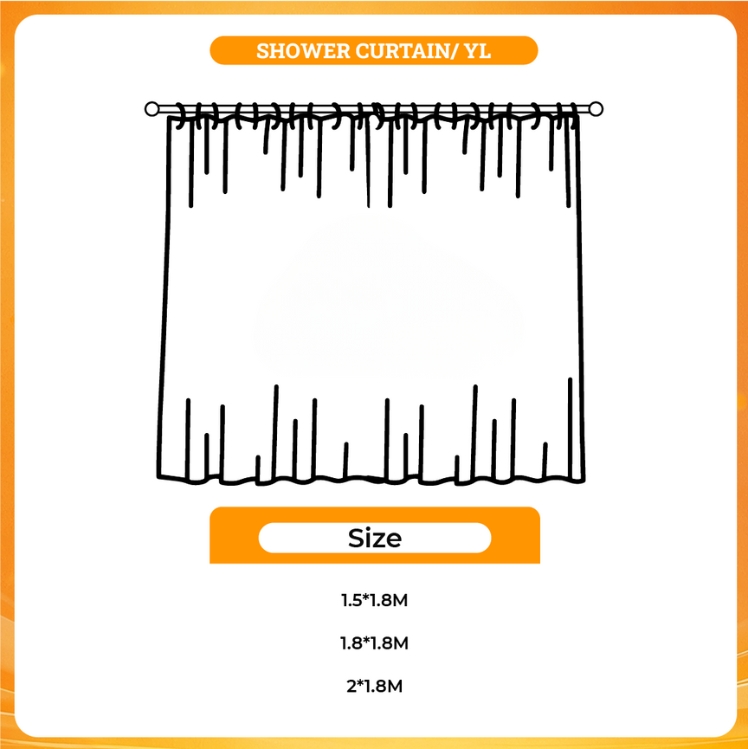 3D shower curtain - Official Blue Box