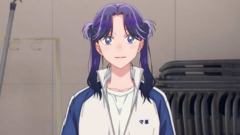 ayame en una escena de la caja azul - Blue Box Merch